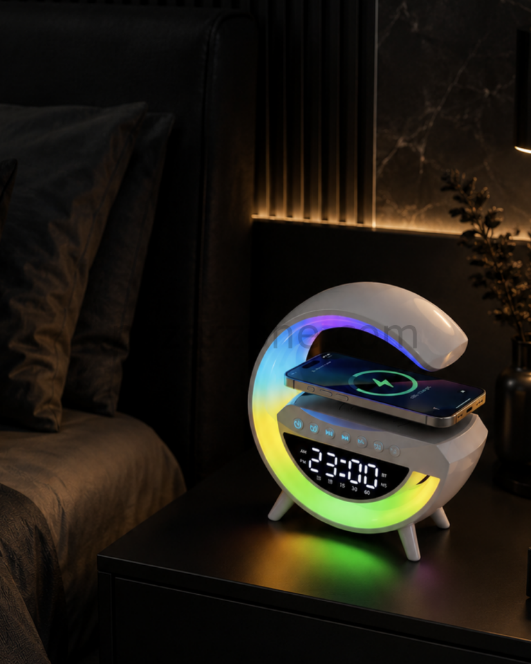 Kablosuz RGB Bluetooth Hoparlör USB FM ve AUX Destekli Taşınabilir Ses Sistemi