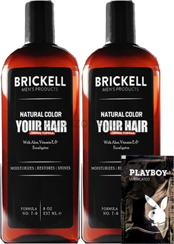 Brickell Erkeklere Özel Anti-White Saç Sakal Bakım Şampuanı 237 ml x 2 adet + Yanında Jel