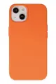 Newface Apple iPhone 14 Plus Kılıf Nano içi Kadife Silikon - Turuncu