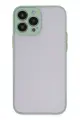 Newface Apple iPhone 15 Pro Kılıf Montreal Silikon Kapak - Açık Yeşil