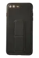 Newface Apple iPhone 7 Plus Kılıf Coco Deri Standlı Kapak - Siyah