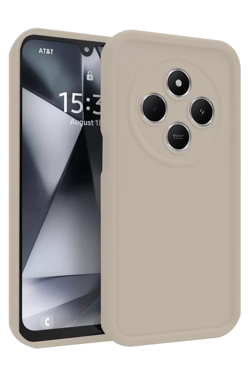Newface Xiaomi Redmi 14C Kılıf Viera Silikon - Krem