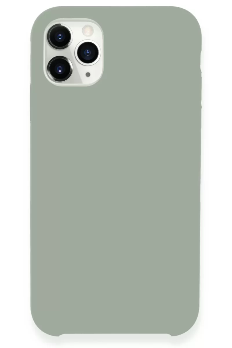 Newface Apple iPhone 11 Pro Max Kılıf Lansman Legant Silikon - Açık Gri