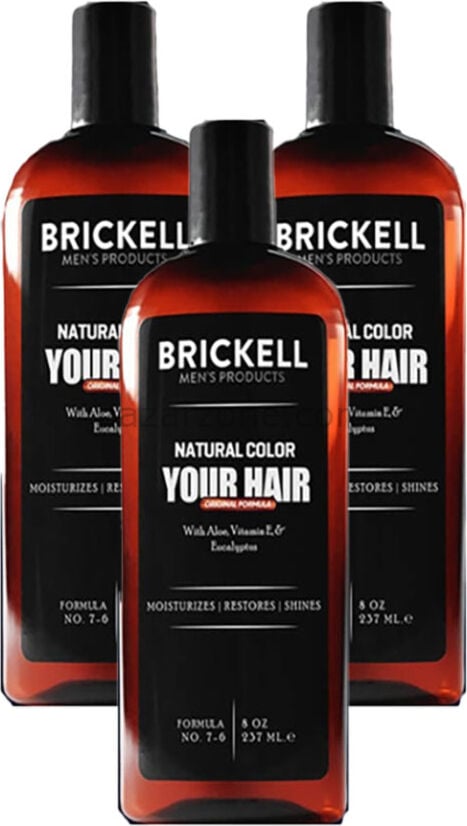 Brickell Erkeklere Özel Anti-White Saç Sakal Bakım Şampuanı 237 ml x 3 adet