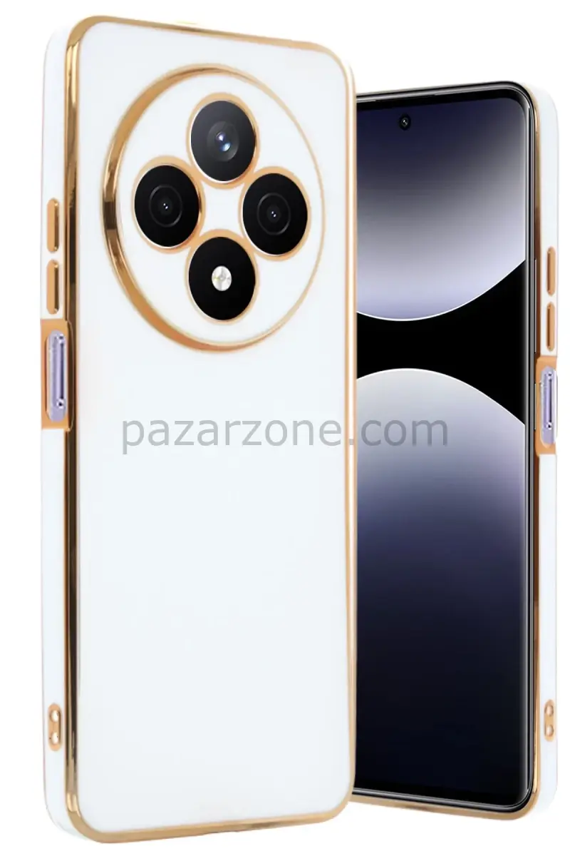 Newface Xiaomi Redmi 14C Kılıf Volet Silikon - Beyaz