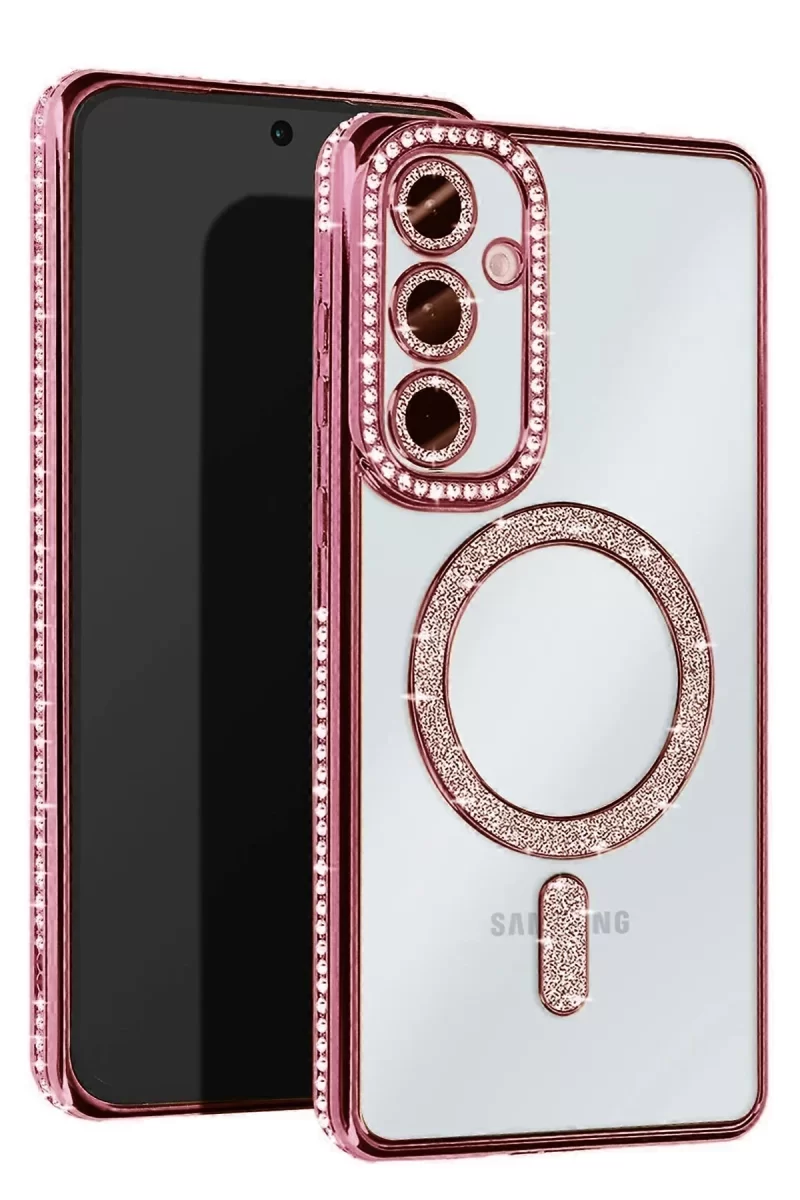 Newface Samsung Galaxy A17 5G Joke Simli Magneticsafe Kılıf - Pembe