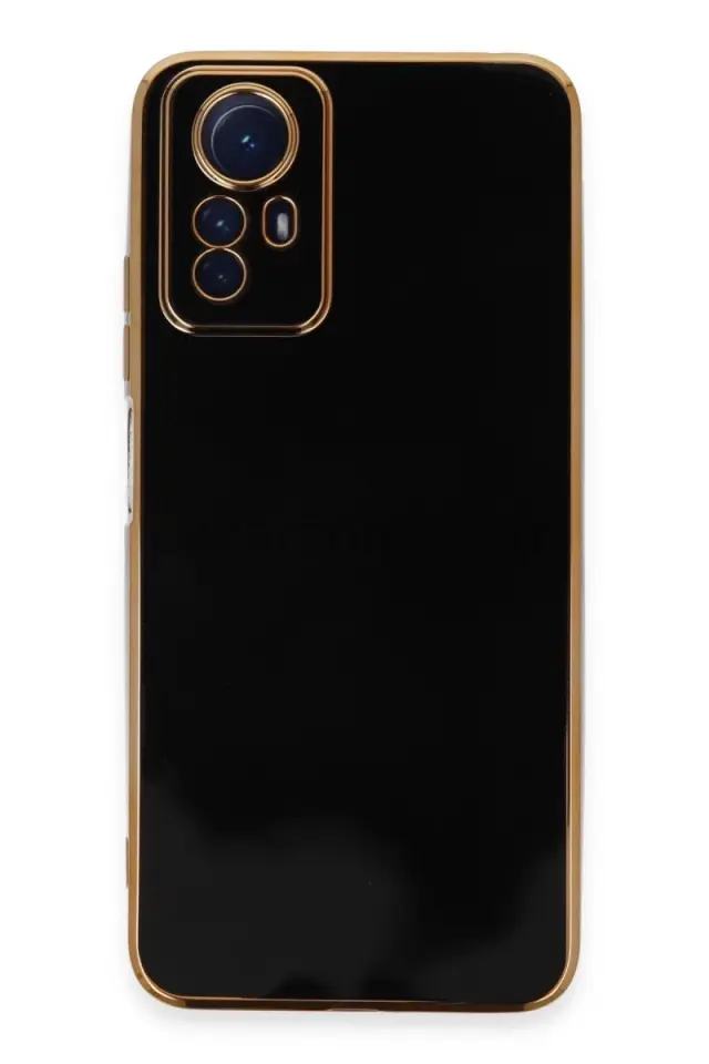 Newface Xiaomi Redmi Note 12S Kılıf Volet Silikon - Siyah