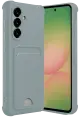Newface Samsung Galaxy A36 Kılıf Kelvin Kartvizitli Silikon - Açık Yeşil
