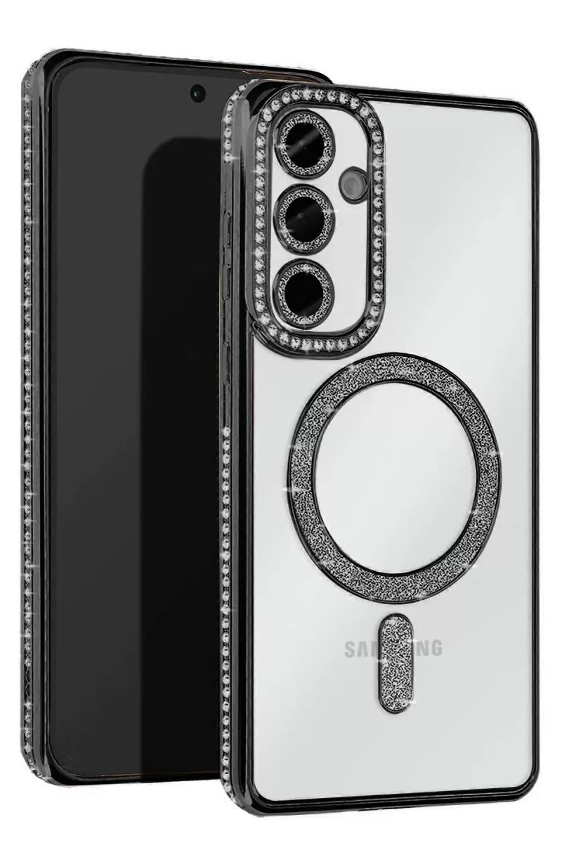 Newface Samsung Galaxy A17 5G Joke Simli Magneticsafe Kılıf - Siyah