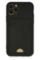 Newface Apple iPhone 11 Pro Kılıf Kelvin Kartvizitli Silikon - Siyah