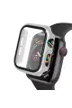 Newface Apple Watch 40mm Camlı Kasa Ekran Koruyucu - Gümüş