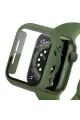 Newface Apple Watch 40mm Camlı Kasa Ekran Koruyucu - Koyu Yeşil