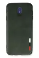 Newface Samsung Galaxy J7 Pro / J730 Kılıf Loop Deri Silikon - Yeşil