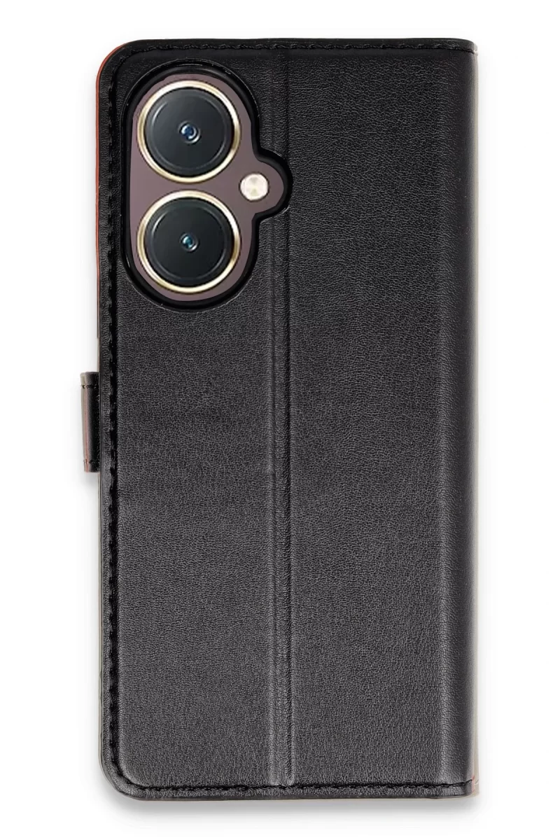 Newface Vivo Y27 Kılıf Trend S Plus Kapaklı Kılıf - Siyah