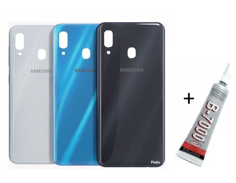 SAMSUNG A20 Arka Batarya Pil Kapağı SİYAH (B7000 1