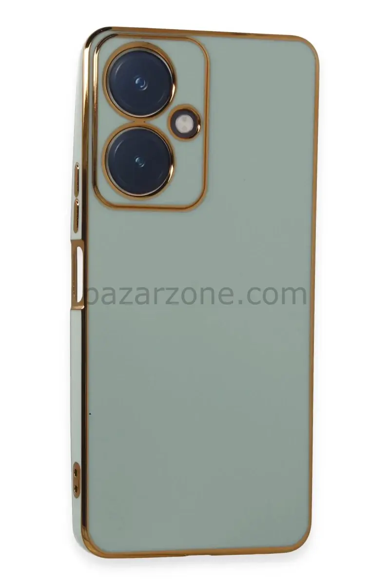 Newface Vivo Y27 Kılıf Volet Silikon - Açık Yeşil