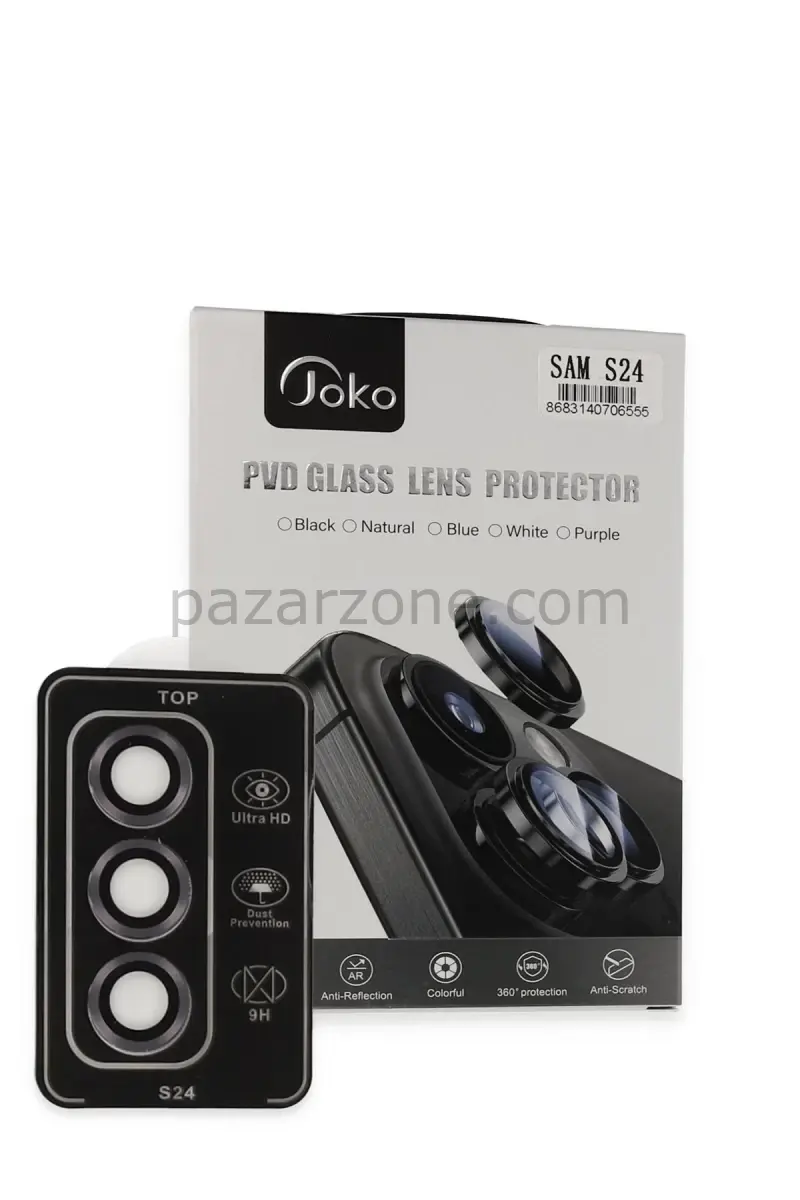 Joko Samsung Galaxy S24 PVD Metal Kamera Lens - Derin Mor