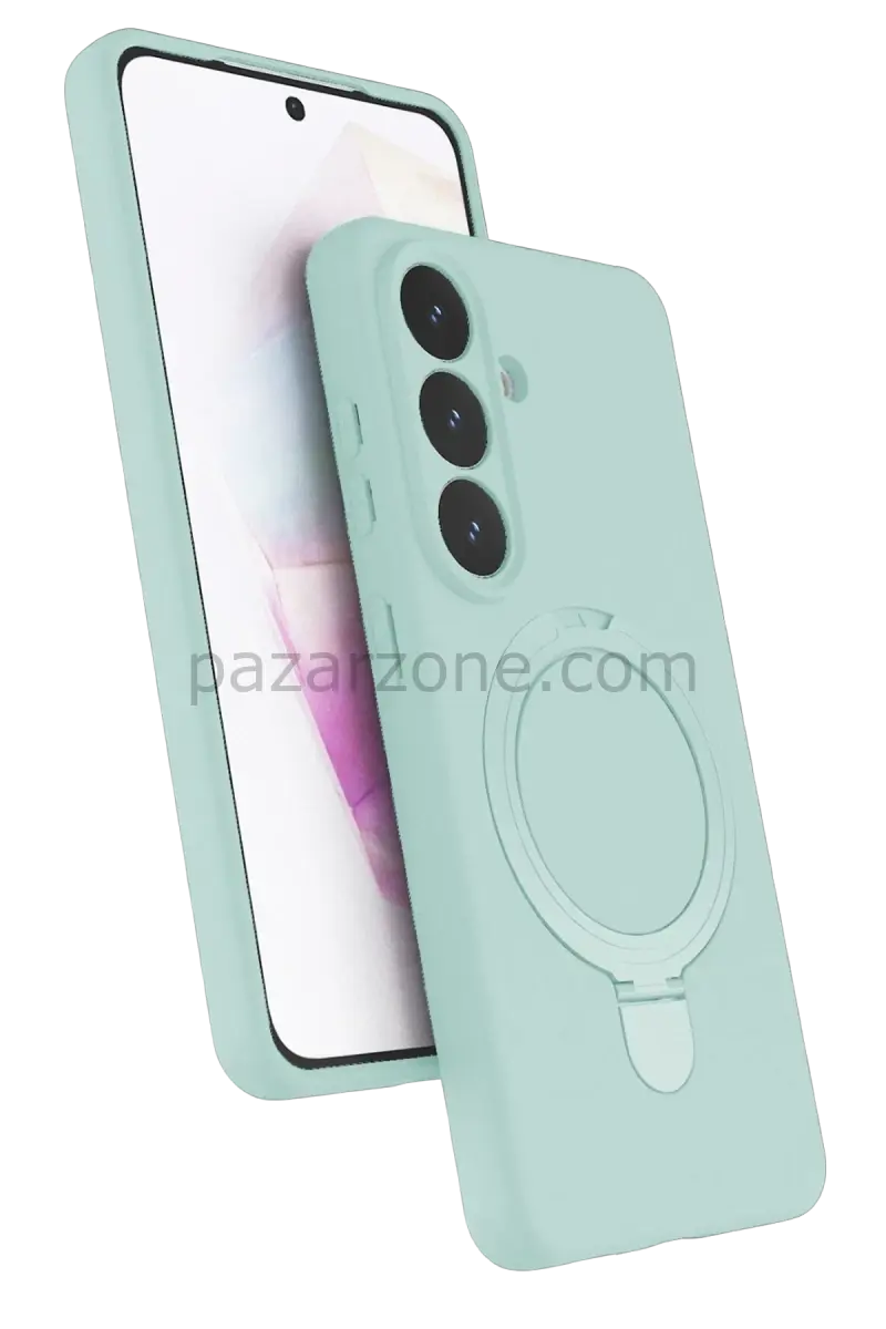 Newface Samsung Galaxy S26 Plus Regal Magsafe Standlı Kapak - Su Yeşili