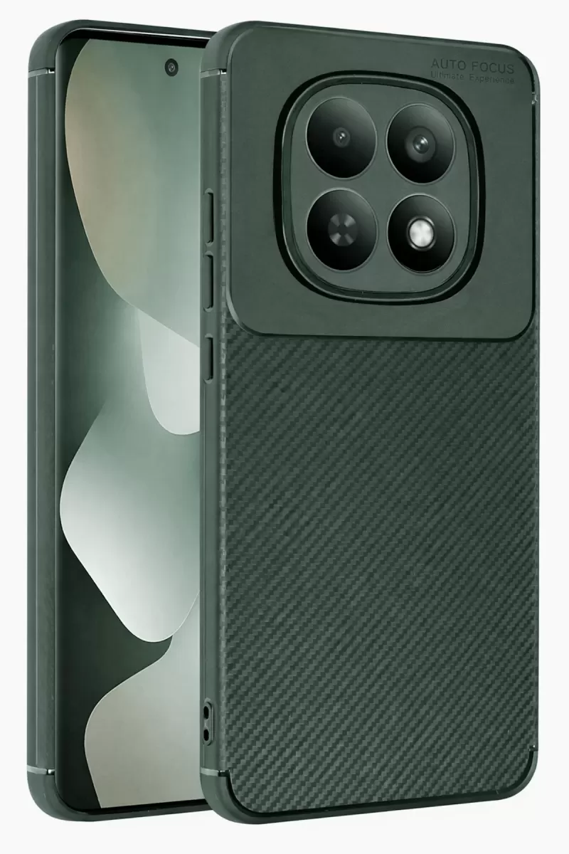 Newface Xiaomi Redmi Note 15 Pro Plus 5G Auto Focus Karbon Kapak - Koyu Yeşil