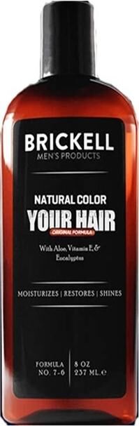 Brickell Erkeklere Özel Saç Sakal Beyazlık Giderci Renklendirci Şampuan 237 ml Special Hair Beard Whiteness Remover And Color Color Shampoo For Men
