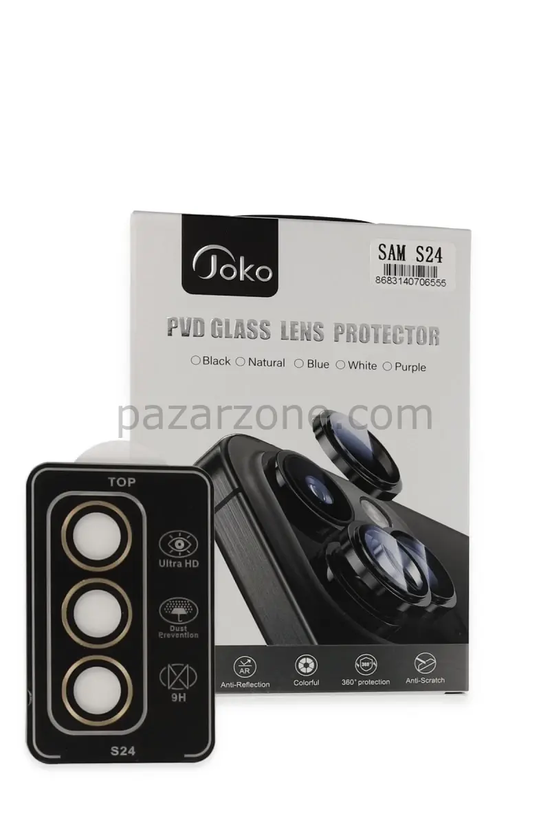 Joko Samsung Galaxy S24 PVD Metal Kamera Lens - Gold