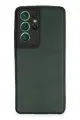 Newface Samsung Galaxy S21 Ultra Kılıf Loop Deri Silikon - Yeşil
