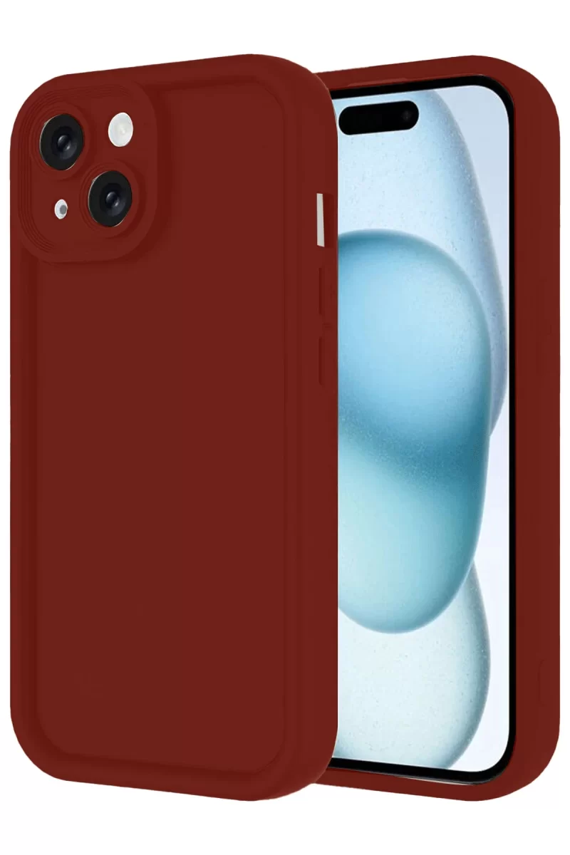 Newface Apple iPhone 14 Kılıf Viera Silikon - Bordo