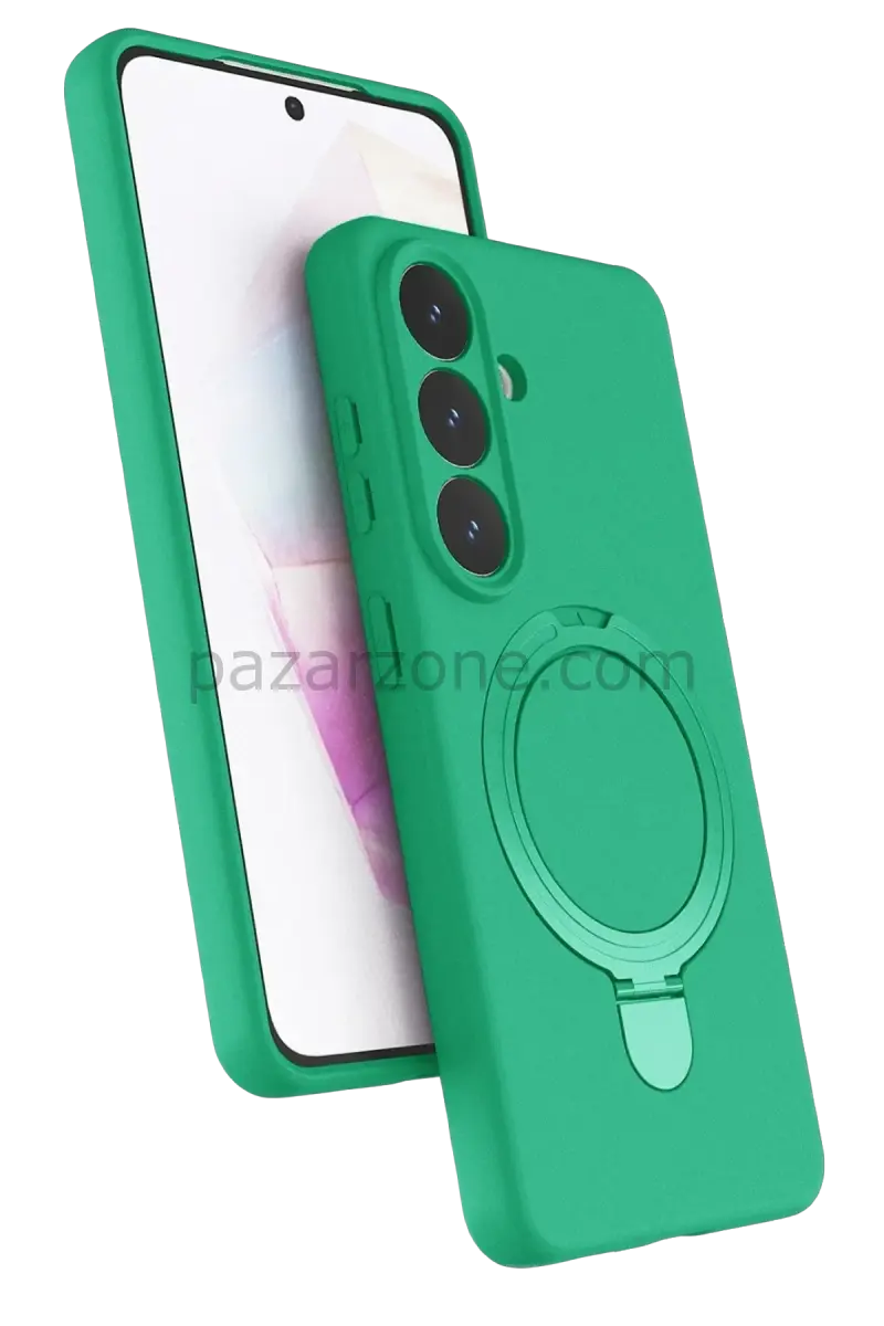 Newface Samsung Galaxy S26 Plus Regal Magsafe Standlı Kapak - Yeşil
