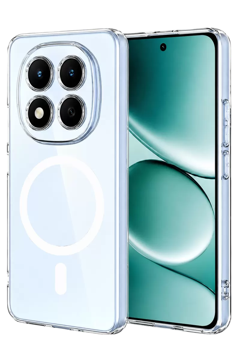 Newface Xiaomi Redmi Note 15 Pro Plus 5G Combo Sert Şeffaf Magsafe Kapak - Şeffaf
