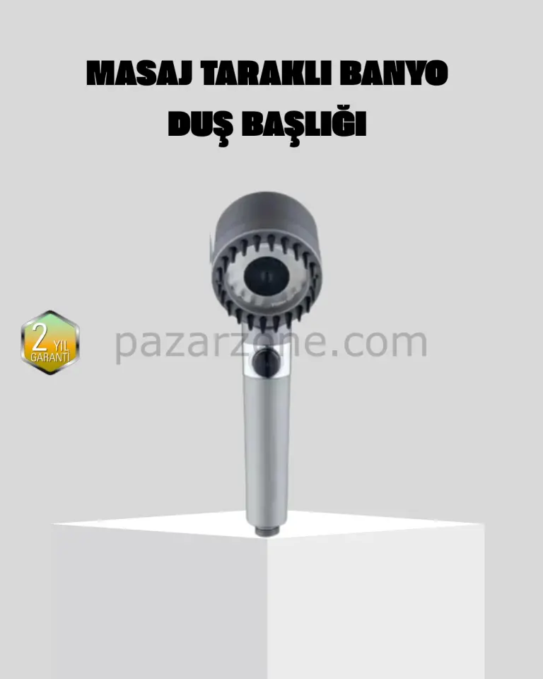 Yüksek Basınçlı Masajlı Duş Başlığı Su Tasarruflu