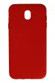 Newface Samsung Galaxy J7 Pro / J730 Kılıf Nano içi Kadife Silikon - Kırmızı