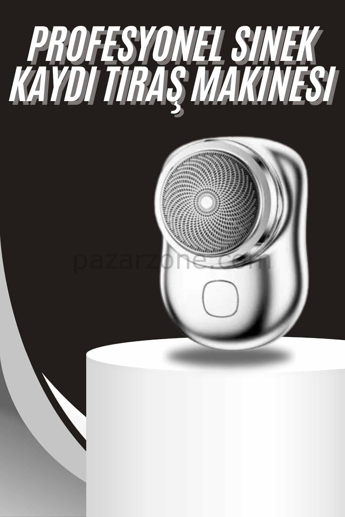 Kablosuz Tıraş Makinesi Günlük Hızlı Taşınabilir Şarjlı Yuvarlak Paslanmaz Çelik