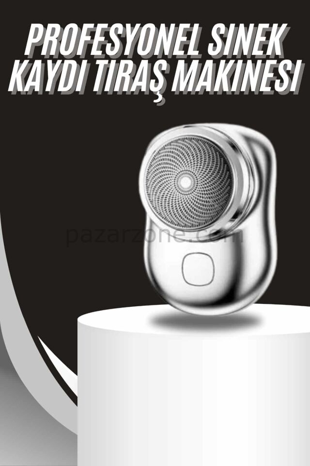 Kablosuz Tıraş Makinesi Günlük Hızlı Taşınabilir Şarjlı Yuvarlak Paslanmaz Çelik