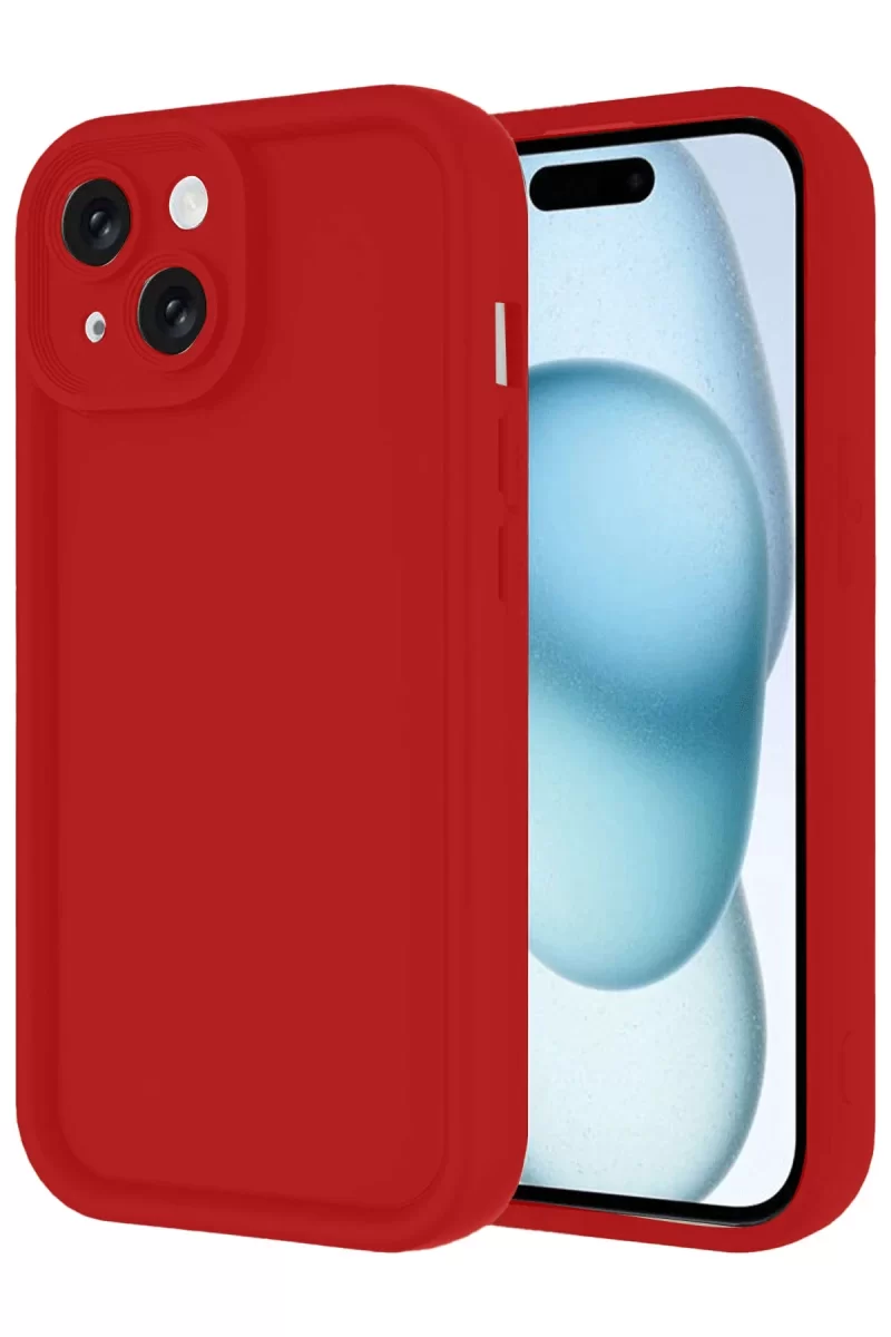 Newface Apple iPhone 14 Kılıf Viera Silikon - Kırmızı