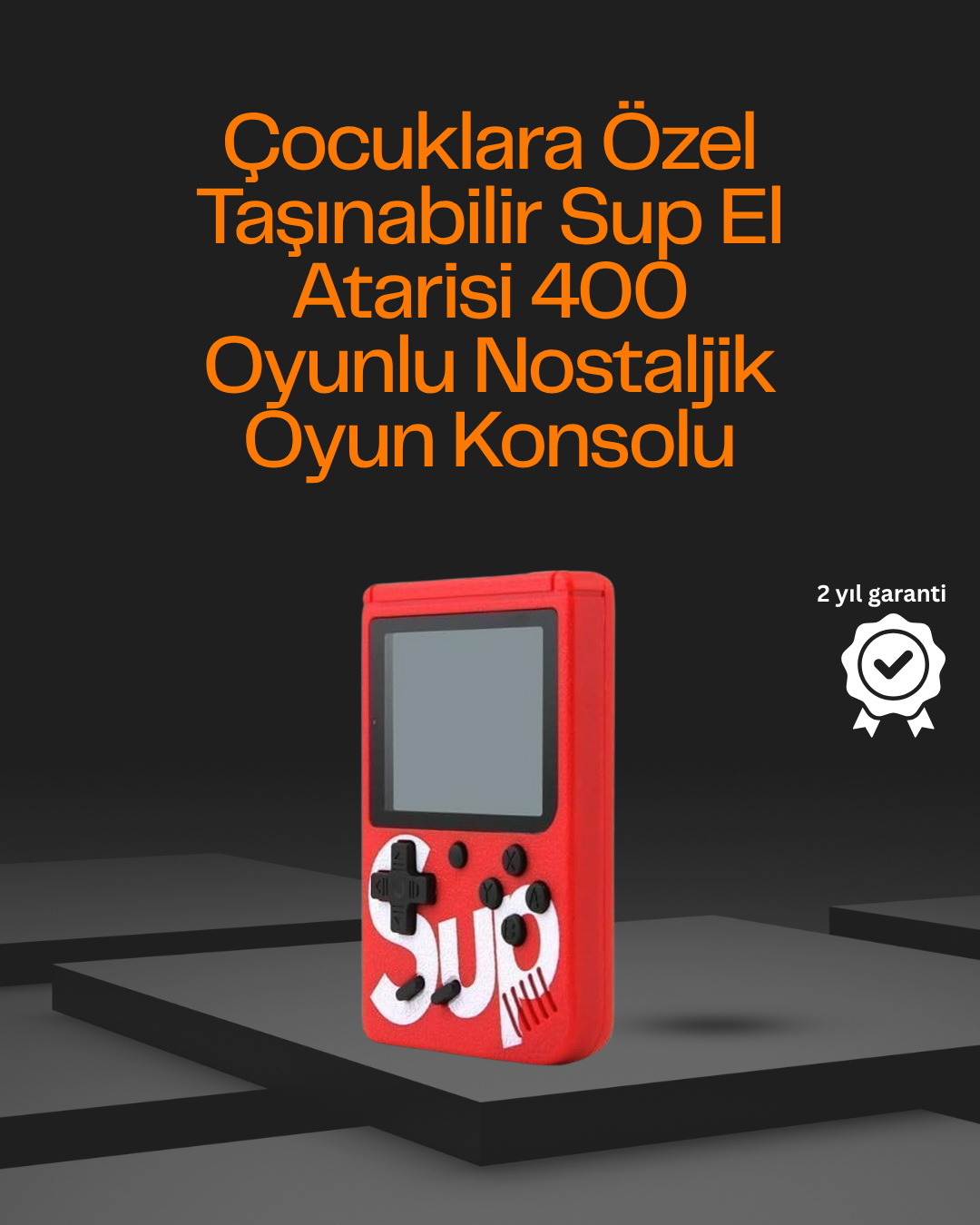 3 İnç Ekranlı Klasik Oyunlu El Konsolu