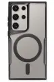 Newface Samsung Galaxy S23 Ultra Kılıf Boyi Magsafe Silikon Kapak - Siyah