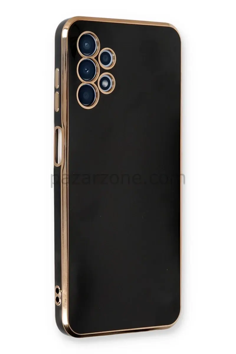 Newface Samsung Galaxy A13 4G Kılıf Volet Silikon - Siyah