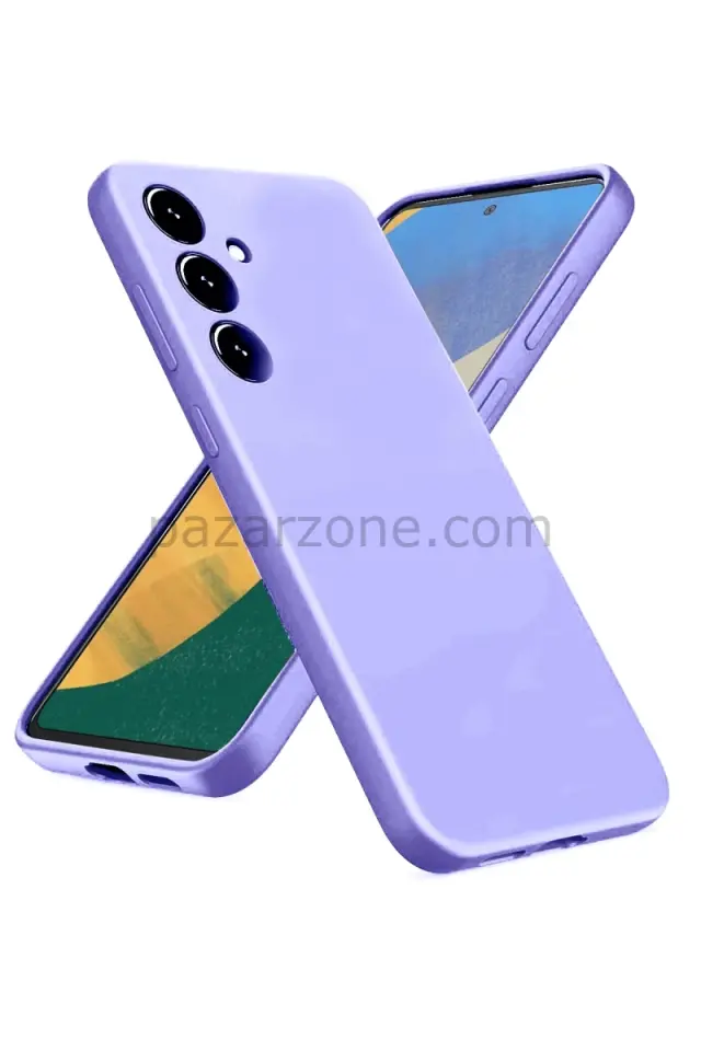 Newface Samsung Galaxy A36 Kılıf Nano içi Kadife Silikon - Lila
