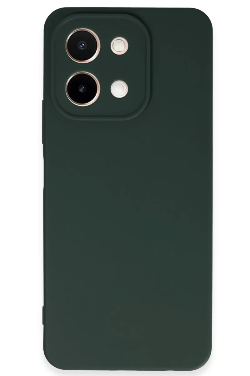 Newface Vivo Y28 Kılıf First Silikon - Koyu Yeşil