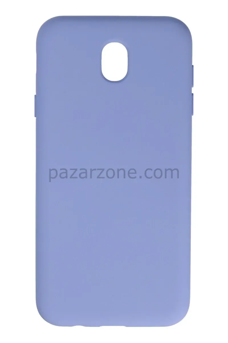 Newface Samsung Galaxy J7 Pro / J730 Kılıf Nano içi Kadife Silikon - Lila