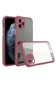 Newface Apple iPhone 11 Pro Kılıf Miami Şeffaf Silikon - Fuşya