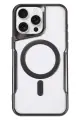 Newface Apple iPhone 16 Pro Max Kılıf Boyi Magsafe Silikon Kapak - Siyah