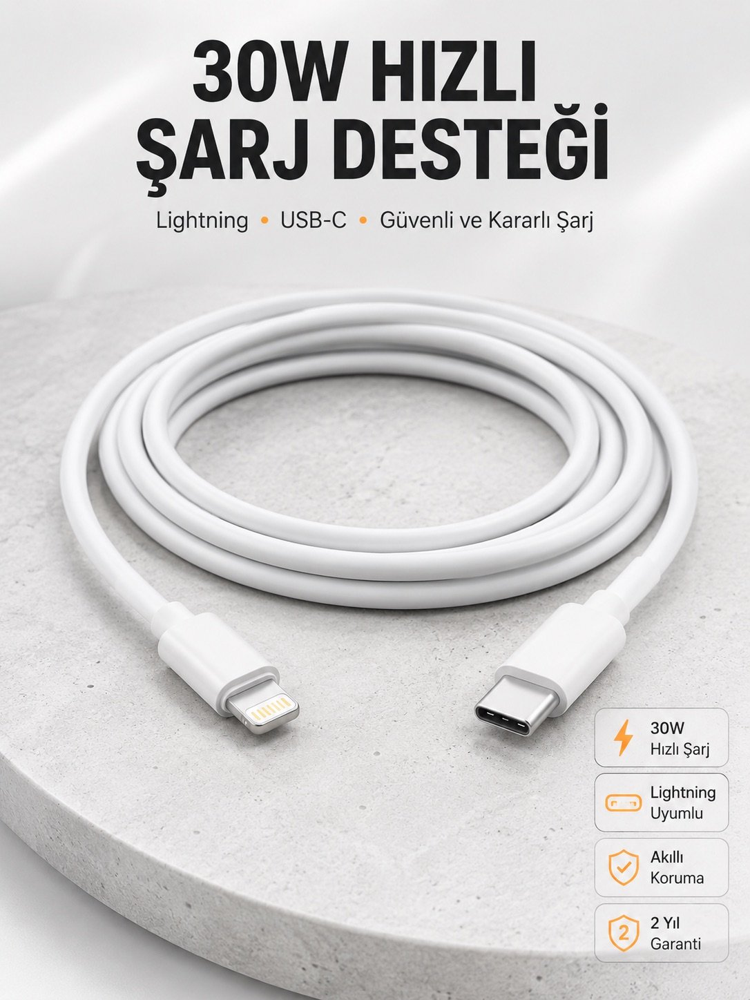 IOS Tüm Serilerle Uyumlu 30W Hızlı Şarj Aleti 11 12 13 14/Pro Max Mini Plus