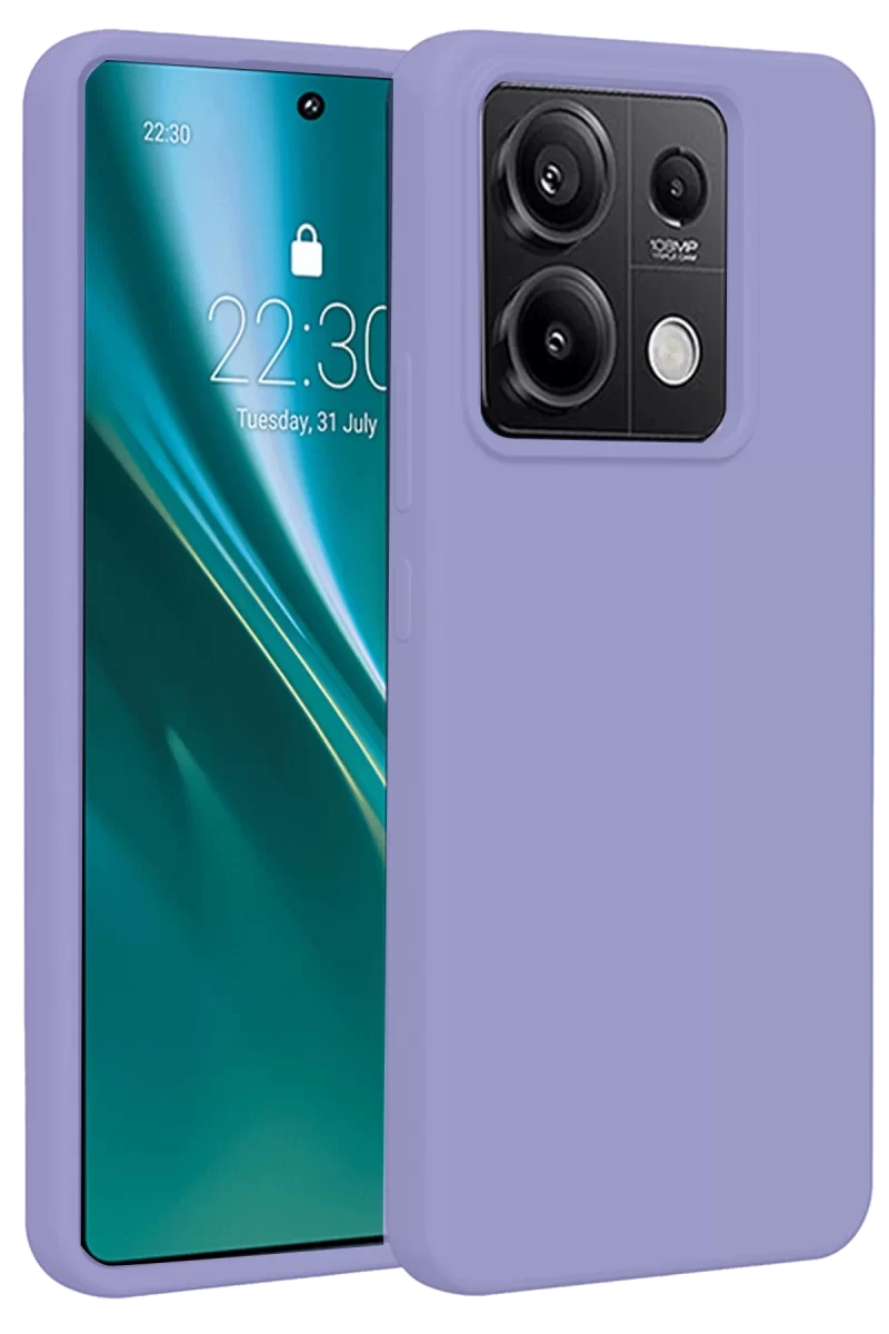 Newface Xiaomi Redmi Note 13 4G Kılıf First Silikon - Lila