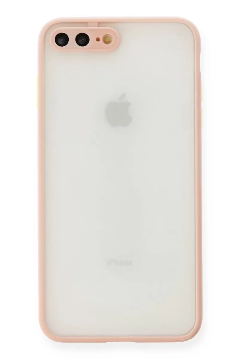 Newface Apple iPhone 7 Plus Kılıf Montreal Silikon Kapak - Pembe