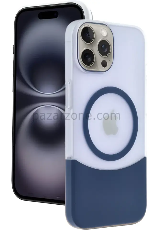 Joko Apple iPhone 15 Pro Max Velar Magsafe Kapak - Lacivert