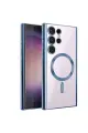 Newface Samsung Galaxy S23 Ultra Kılıf Kross Magneticsafe Kapak - Sierra Blue