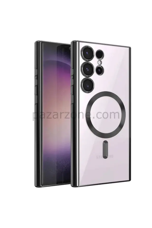 Newface Samsung Galaxy S23 Ultra Kılıf Kross Magneticsafe Kapak - Siyah