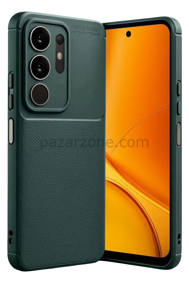 Newface Vivo Y29 4G Auto Focus Karbon Kapak - Koyu Yeşil