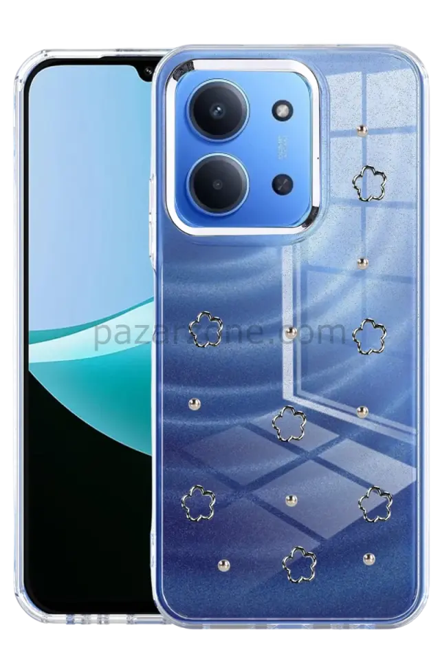 Newface Xiaomi Redmi 15C 4G Fiyonk Desenli Kapak - Desen 2